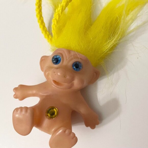 Vintage Troll Doll Necklace Made in Korea Collectible Toy - Picture 15 of 16